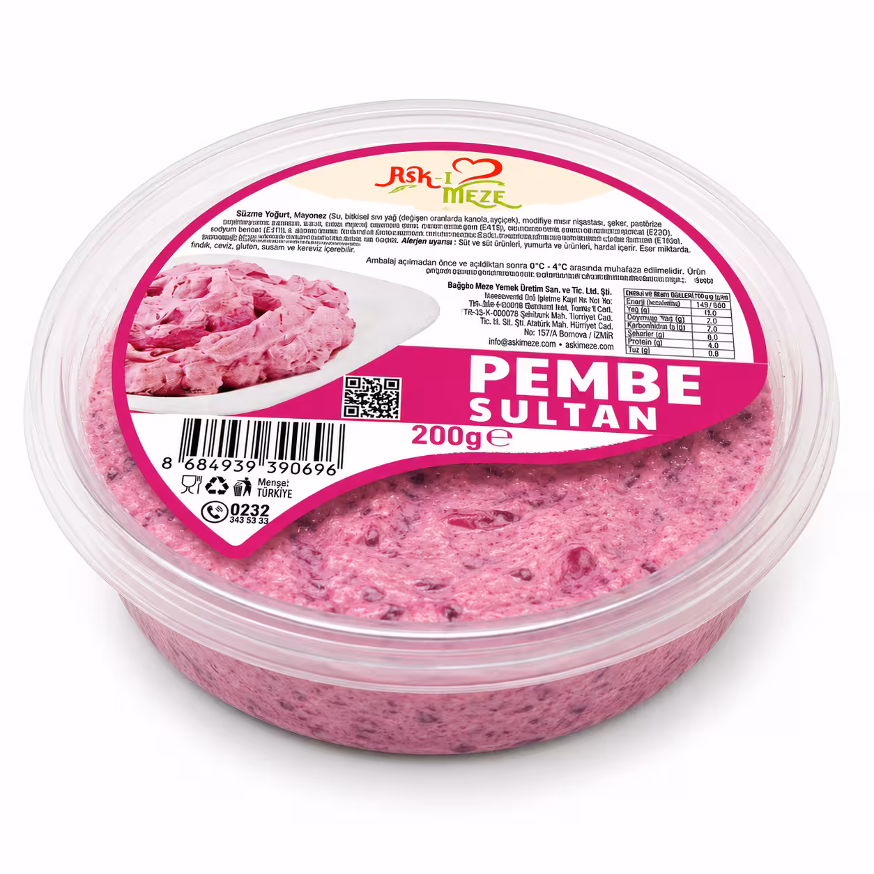 pembe sultan yoğurtlu pancarlı meze paketi 200 g